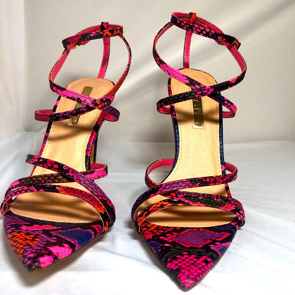 Liliana Snake Print Heel